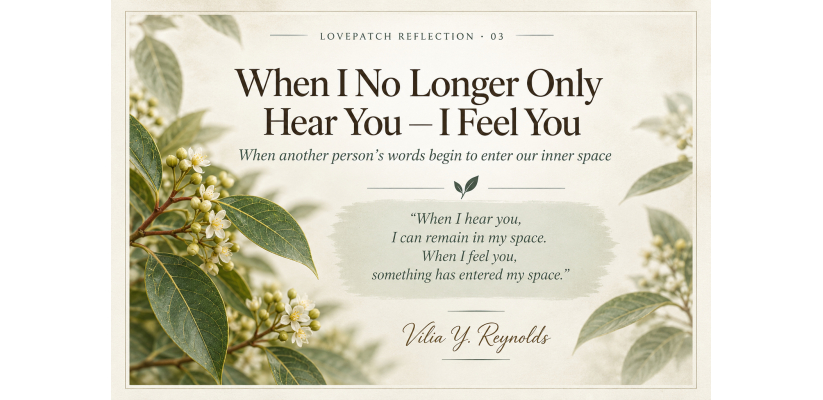 When I No Longer Only Hear You — I Feel You - CRCTC Camphor Resiliance Centre for Trauma Training Counselling and Consultation